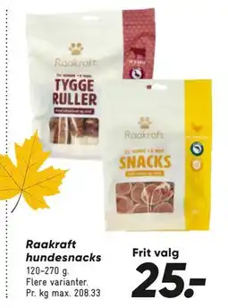 Bilka Raakraft hundesnacks tilbud