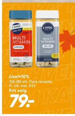 Bilka Livol+10% tilbud
