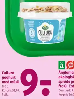 Coop 365 Cultura yoghurt med müsli tilbud