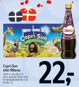 Føtex Capri-Sun eller Ribena tilbud