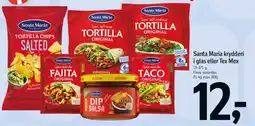 Føtex Santa Maria krydderi i glas eller Tex Mex tilbud