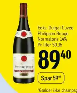 Føtex Guigal Cuvée Philippon Rouge tilbud
