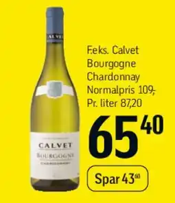 Føtex Calvet Bourgogne Chardonnay tilbud