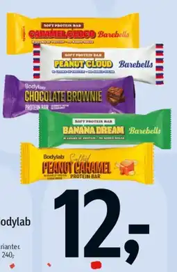 Føtex Barebells eller Bodylab bar eller shake tilbud