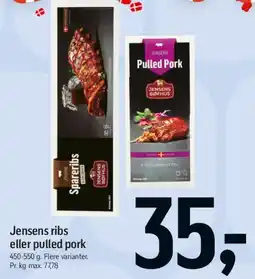 Føtex Jensens ribs eller pulled pork tilbud
