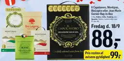 Føtex Il Capolavoro / Montgras / BioLogico / Jean Marie Garnier Bag-in-Box tilbud