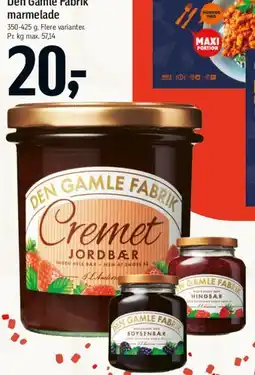 Føtex Den Gamle Fabrik marmelade tilbud