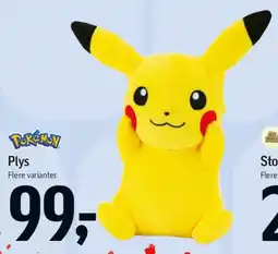 Føtex Pokémon Plys - Pikachu tilbud