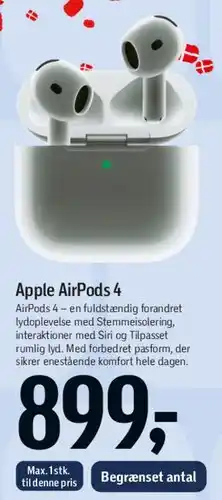 Føtex Apple AirPods 4 tilbud