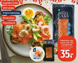 Føtex Grønlandske rejer, gravad, kold- eller varmrøget laks tilbud
