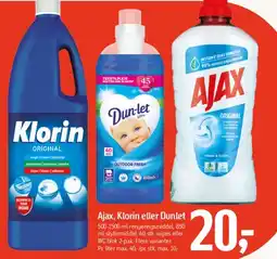Føtex Ajax, Klorin eller Dunlet tilbud
