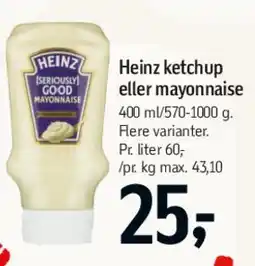 Føtex Heinz ketchup eller mayonnaise tilbud