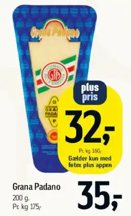 Føtex Grana Padano tilbud