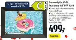 Føtex Frameo digital Wi‑Fi fotoramme 10,1 (PFF-1024B) tilbud