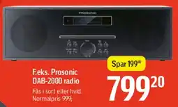 Føtex F.eks. Prosonic DAB-2000 radio tilbud
