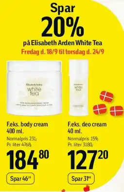 Føtex Elizabeth Arden White Tea tilbud