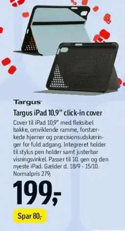 Føtex Targus iPad 10,9 click-in cover tilbud