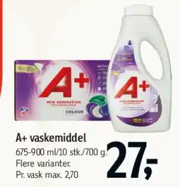 Føtex A+ vaskemiddel tilbud