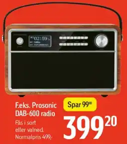 Føtex F.eks. Prosonic DAB-600 radio tilbud