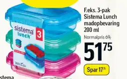 Føtex Sistema Lunch 3-pak 200 ml tilbud
