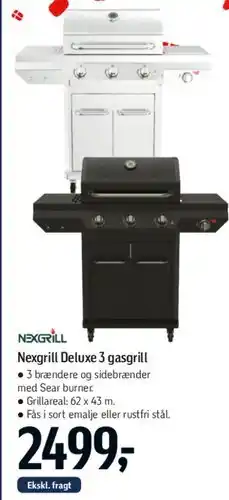 Føtex Nexgrill Deluxe 3 gasgrill tilbud