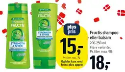 Føtex Fructis shampoo eller balsam tilbud