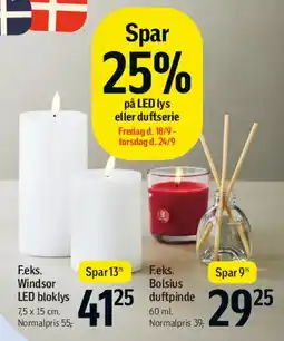 Føtex LED bloklys og duftserier tilbud