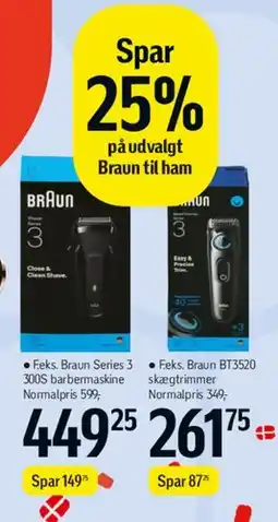 Føtex Braun Series 3 (300S) barbermaskine tilbud