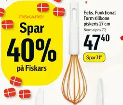 Føtex Funktional Form silikone piskeris 27 cm tilbud