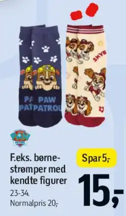 Føtex Børne-strømper med kendte figurer tilbud