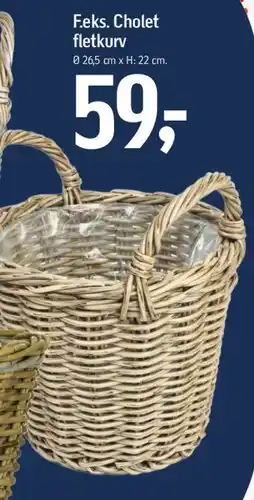 Føtex F.eks. Cholet fletkurv tilbud