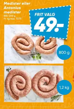 Bilka Medister eller A Antonius medister tilbud
