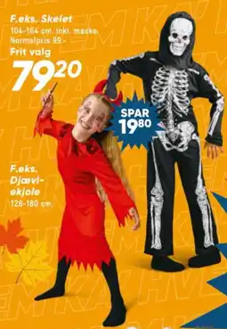 Bilka F.eks. Skelet tilbud