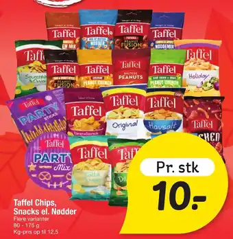 Taffel Chips, Snacks el. Nødder