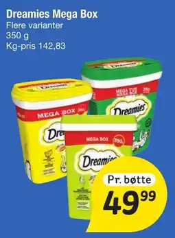 Fakta Tyskland Dreamies Mega Box tilbud