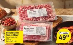 Fakta Tyskland Delika Bacon i Tern el. Skiver tilbud
