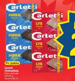 Fakta Tyskland Carletti Chokopålæg tilbud