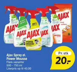Fakta Tyskland Ajax Spray el. Power Mousse tilbud