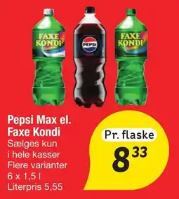 Fakta Tyskland Pepsi Max el. Faxe Kondi tilbud