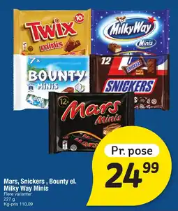 Fakta Tyskland Mars, Snickers, Bounty el. Milky Way Minis tilbud