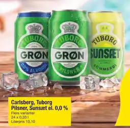 Fakta Tyskland Carlsberg, Tuborg Pilsner, Sunsæt el. 0,0 % tilbud