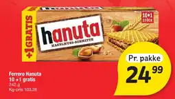 Fakta Tyskland Ferrero Hanuta Haselnuss-Schnitte tilbud