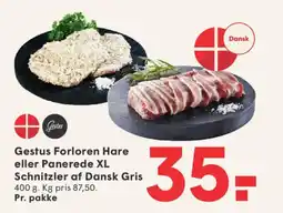SPAR Gestus Forloren Hare eller Panerede XL Schnitzler tilbud