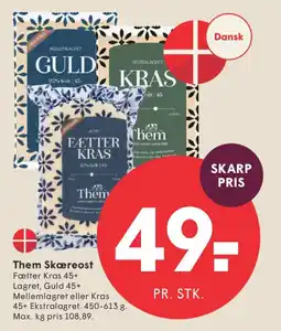 SPAR Them Skæreost tilbud