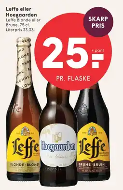 SPAR Leffe eller Hoegaarden tilbud