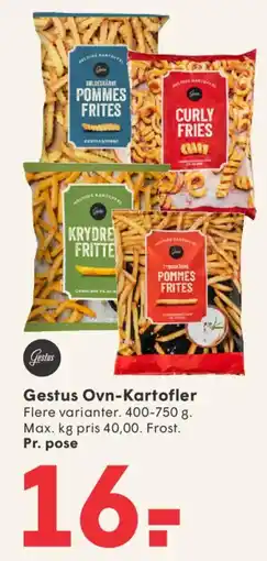 SPAR Gestus Ovn-Kartofler tilbud