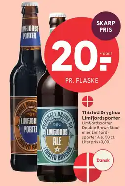 SPAR Thisted Bryghus Limfjordsporter tilbud