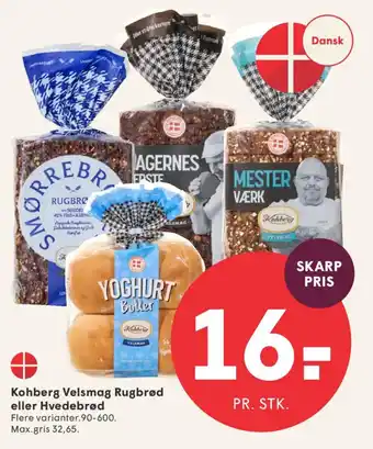 Kohberg Velsmag Rugbrød eller Hvedebrød