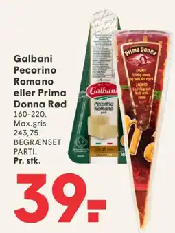 SPAR Galbani Pecorino Romano eller Prima Donna Rød tilbud