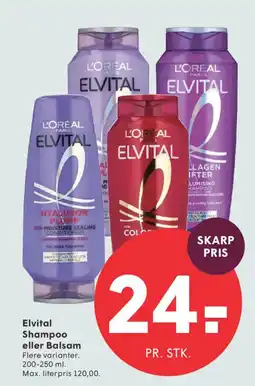 SPAR Elvital Shampoo eller Balsam tilbud